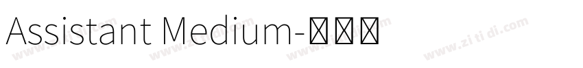 Assistant Medium字体转换
